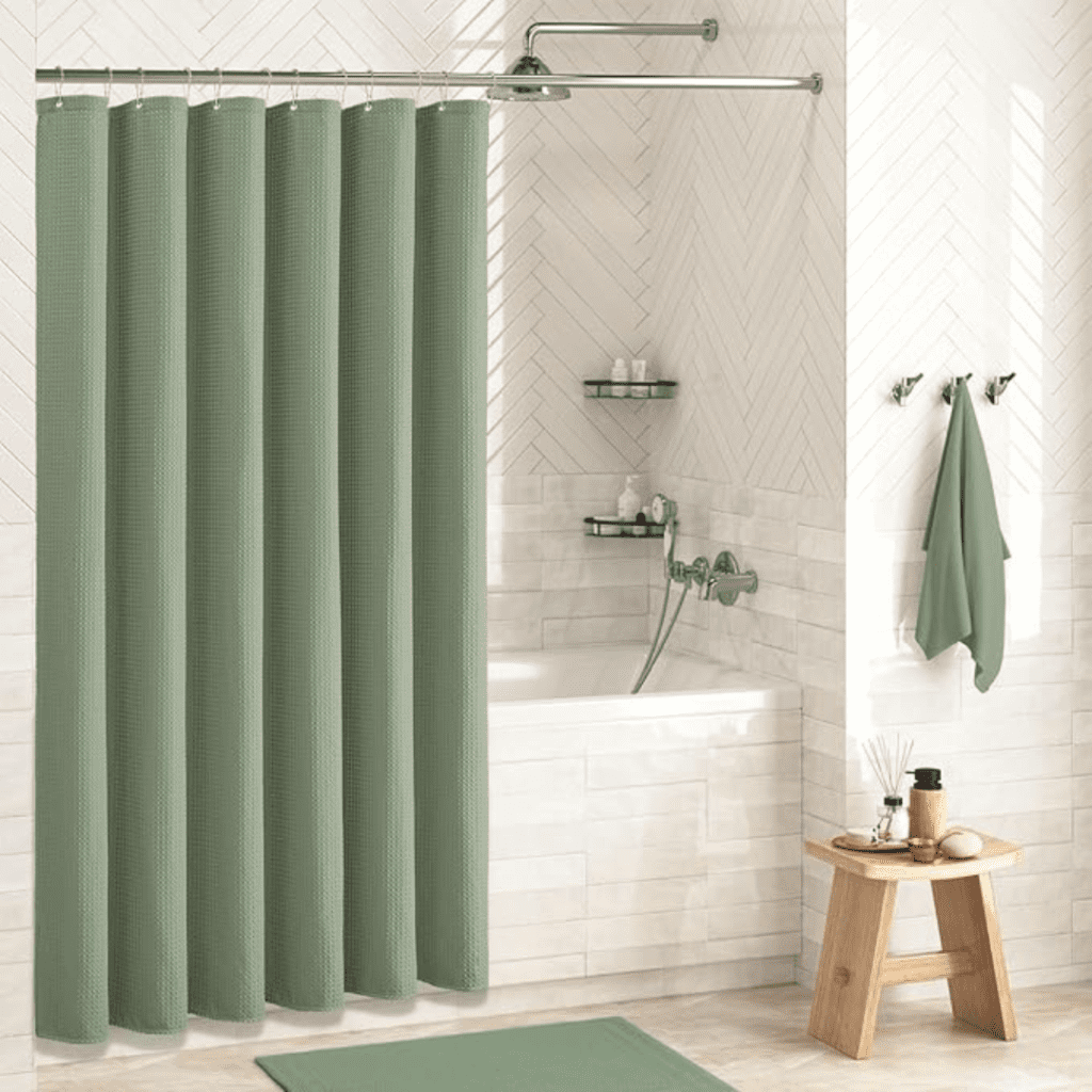 Dynamene Sage Green Shower Curtain